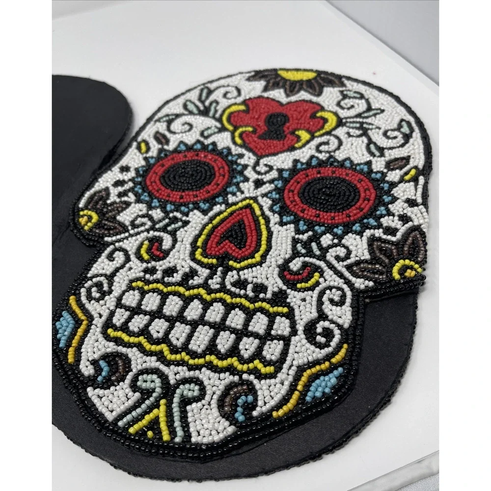 Tribal Design beaded skulls